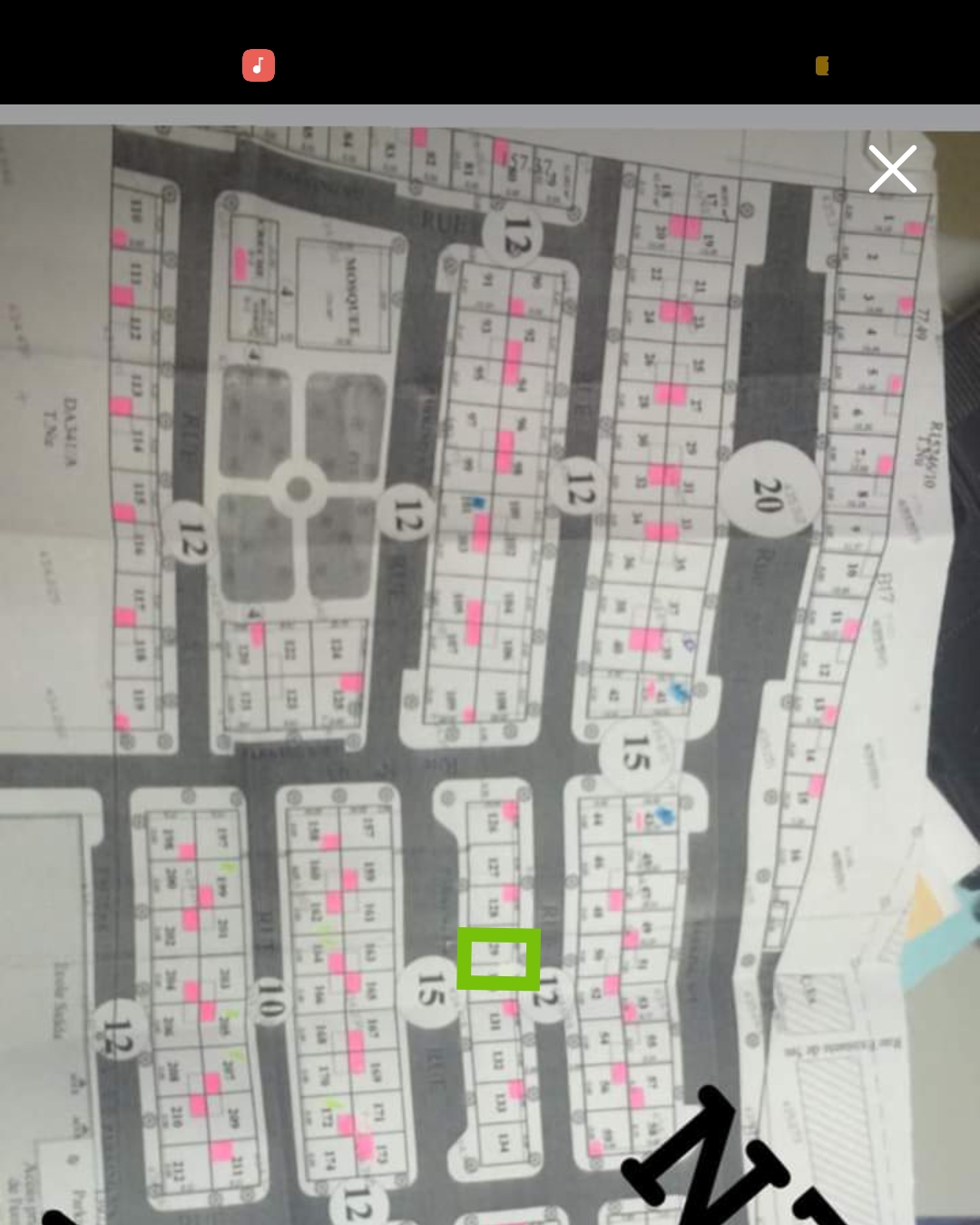 بقعه للبيع محفظة تجارية واجهتين أمامية وخلفية مع تصميم البناء